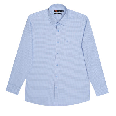 Áo sơ mi nam tay dài form suông Khatoco A1MD498T1-CNCR526-2606-D