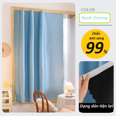 Rèm cửa sổ dán tường,rèm cửa sổ chống nắng, rèm phòng ngủ không cần khoan đục, tặng kèm miếng dán và dây buộc rèm