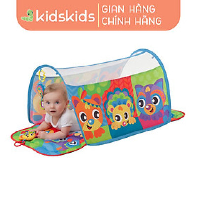 Thảm chơi đường hầm Playgro Honey Bee Bear Activity Tunnel Gym, cho bé sơ sinh đến 24 tháng