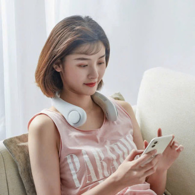 Quạt Đeo Cổ Không Cánh WIND 3D | 3 Cấp Gió Mạnh, Phong Cách Trẻ Trung, Pin Sạc Lithium Ion Loại Tốt