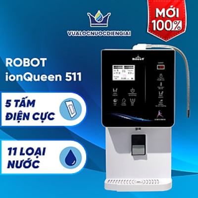 Máy Lọc Nước Điện Giải iON Kiềm ROBOT iONQueen 511 Chế Độ Nóng Nguội Lạnh - Hàng Chính Hãng