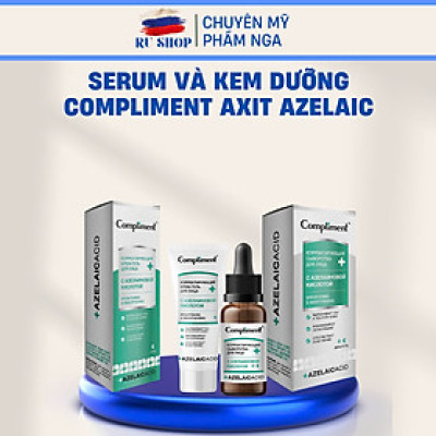 Serum và Kem dưỡng Compliment Axit Azelaic cho da dầu nhờn, xỉn màu 27ml