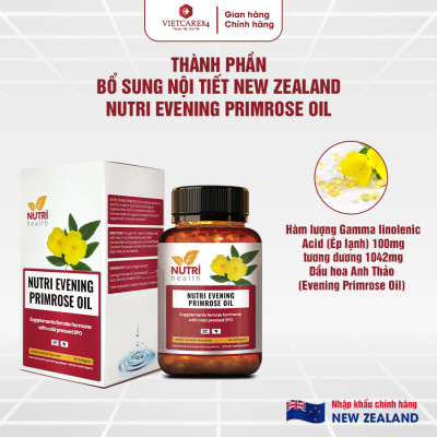 COMBO TIỀN MÃN KINH: Viên Nội Tiết Hyper Evening Primrose Oil 60 Viên+ Canxi Hữu Cơ Nutri Seaweed Calcium 60 Viên