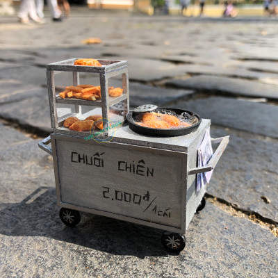 MÔ HÌNH TỰ LẮP RÁP DIY SÀI GÒN THU NHỎ - XE CHUỐI CHIÊN - HR06