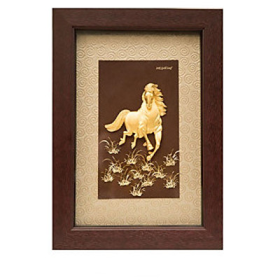  Tranh Mã Đáo Thành Công Dát Vàng 24K