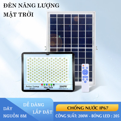 Đèn năng lượng mặt trời  MAXTECH bóng to 150w, 200w, 250w, 300w- Tiết kiệm điện,Tuổi thọ cao - D1370