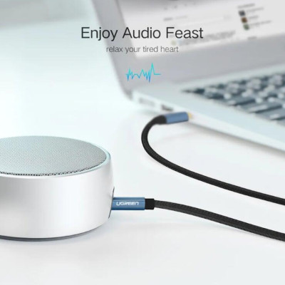 Ugreen UG50363AV112TK 2M màu Đen Cáp âm thanh 2 đầu 3.5mm dương - HÀNG CHÍNH HÃNG