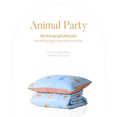 Chăn Chần Bông Arize Vải Microfiber Animal Party 1.5x2m