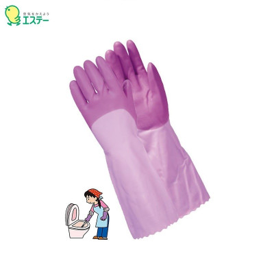 Găng tay cao su mềm mịn tự nhiên cao cấp Shaldan Vinyl màu tím - Made in Japan