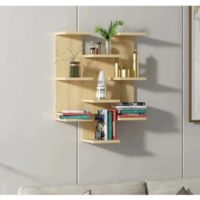 Kệ Gỗ Trang Trí Treo Tường 9 Tầng Tundo CTKT513 KT 59 x 75 x 21.7cm