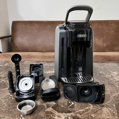 Máy pha cà phê 4 trong 1, Espresso, Viên Nén Nespresso, Nescafe Dolcegusto, Kcup HiBREW H6 - Hàng Chính Hãng