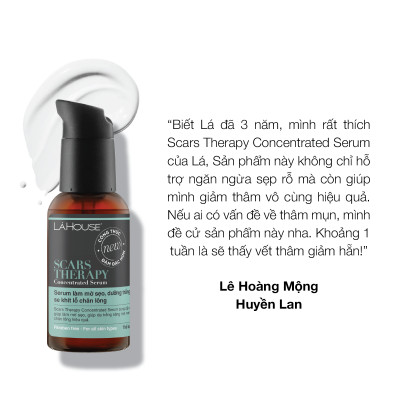 Serum giúp dưỡng trắng da, làm mờ sẹo và se khít lỗ chân lông Lá House Scars Therapy Concentrated 15ml/30ml