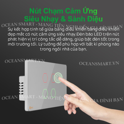Công Tắc Cảm Ứng, Công Tắc Wifi Thông Minh Datic - DTSW