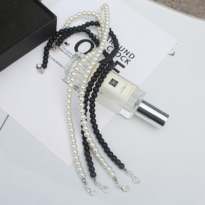 Dây cài áo lót dây vai áo hở vai áo trễ vai dây cài bra ngọc trai đen và trắng