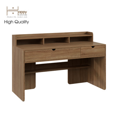 [Happy Home Furniture] CIRCLE , Bàn làm việc 2 ngăn kéo, 140cm x 60cm x 91cm ( DxRxC), BAN_046