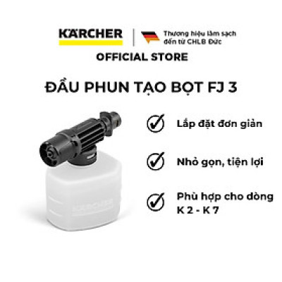 Bình phun tạo bọt FJ 3: Dành cho máy phun rửa áp lực cao Karcher - Hàng chính hãng