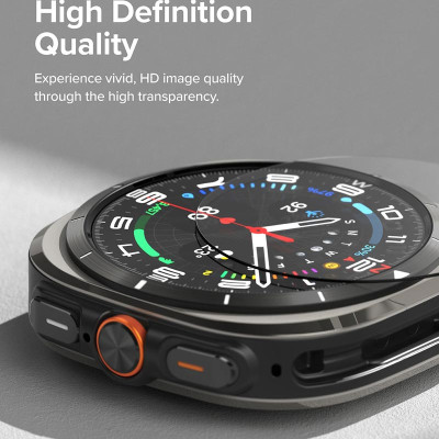 Vỏ ốp kèm dán cường lực cho Galaxy Watch Ultra RINGKE Slim & Glass - Hàng Chính Hãng