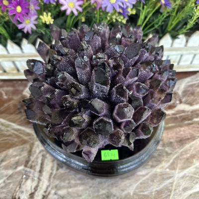 Trụ đá phong thủy trấn thạch Tinh thể thạch anh tím