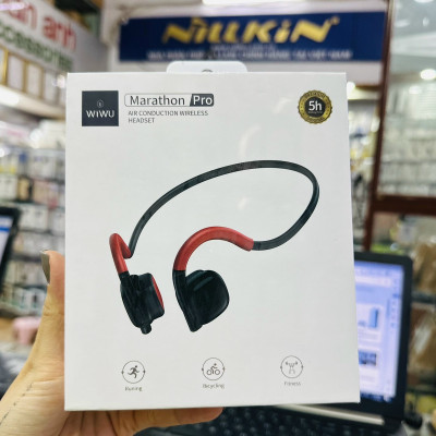 Tai nghe Wiwu Marathon Pro Kết Nối Bluetooth Kiểu Dáng Thể Thao, Chất Lượng Âm Thanh Độ Nét Cao, Tuổi Thọ Pin Lâu Dài - Hàng Chính Hãng