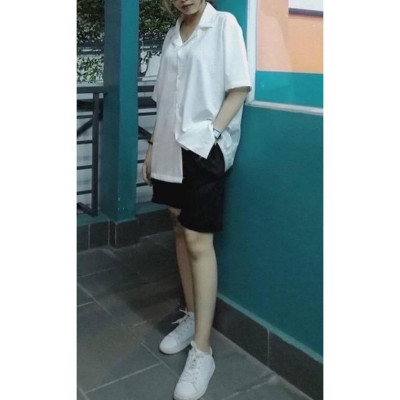 (Size đến 120Kg)Sơ mi tay ngắn cổ vest nam nữ chất lụa mát không nhăn