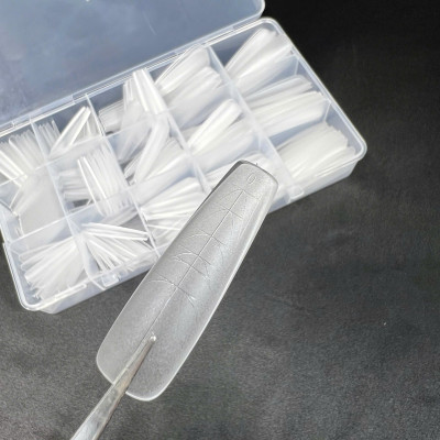 Móng Up Nhám Có Vân Nhiều Size 300 Móng Đa Năng, Siêu Dài, Chia Vạch Làm Nail Chuyên Nghiệp Nhựa Dẻo, Dễ Dũa Theo Form Nữ Women