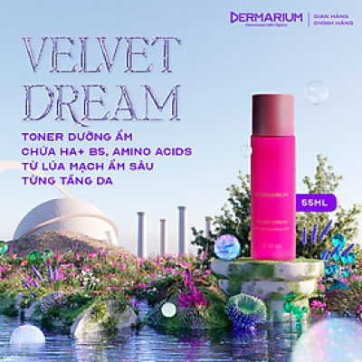 Dermarium Velvet Dream - Cấp nước HA B5 cho làn da căng mọng