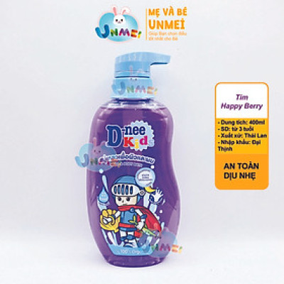 Tắm Gội Toàn Thân Kids Tím D-Nee Dành Cho Bé Trên 3 Tuổi (400ml)