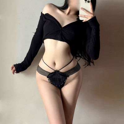 Quần lọt khe ren hở mông - Quần lót nữ sexy cột dây quyến rũ