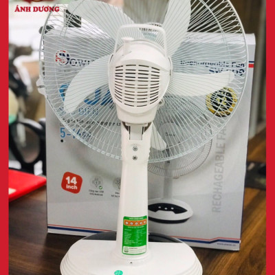 Quạt tích điện Sowun SW809 - Có kèm đèn LED - Thời gian tích điện 5 tiếng