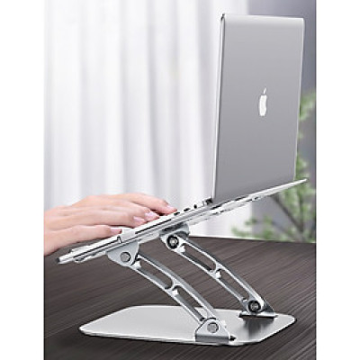 Giá Đỡ Máy Tính, Laptop, iPad, Macbook Hợp Kim Nhôm Cao Cấp. Hỗ Trợ Tản Nhiệt Chống Mỏi Cổ, Vai, Gáy - Hàng Chính Hãng