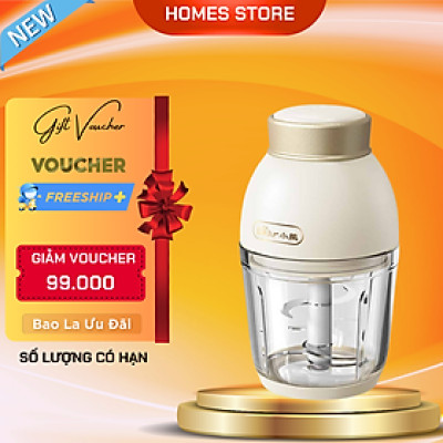 Máy Xay Thực Phẩm Bear QSJ-D02Q1 Xay Cực Êm 0.6L - Hàng Nhập Khẩu