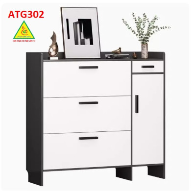 Tủ giày thông minh cánh lật, tủ giày đẹp bằng gỗ MDF ATG302