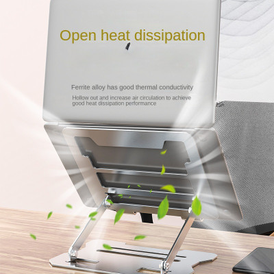 Giá Đỡ kim loại cho laptop máy tính bảng hỗ trợ tản nhiệt và điều chỉnh độ cao góc máy hàng nhập khẩu