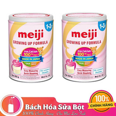 2 Hộp Sữa Bột Meiji 1-3 Growing Up Formula (800g)