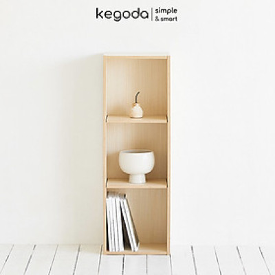 Tủ Sách 3 Ngăn Có Hậu Thiết Kế Dạng Đợt Di Động, Dễ Dàng Điều Chỉnh Thương Hiệu KEGODA KGD36