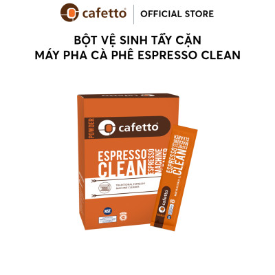 [Hàng chính hãng] Bột vệ sinh tẩy cặn máy pha cà phê Cafetto Espresso Clean (12 gói)