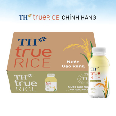 Thùng nước gạo rang TH true RICE 300ml (24 Chai)