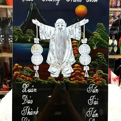 [XẢ KHO]Tranh lịch sơn mài cao cấp Thanh Bình Lê size 40x60 cm