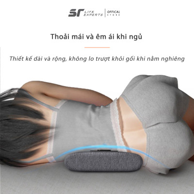 Gối Kê Lưng Tích Hợp Massage Chườm Nóng, Đệm Lưng Chống Đau Lưng, Thoát Vị Đĩa Đệm, Giảm Đau Cột Sống - Sairui