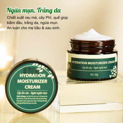 Bộ trắng da, sạch mụn cơ bản Wonmom ( 1 Kem cấp ẩm + 1 Serum mụn )