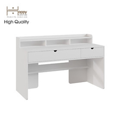 [Happy Home Furniture] CIRCLE , Bàn làm việc 2 ngăn kéo, 140cm x 60cm x 91cm ( DxRxC), BAN_046