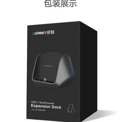 Ugreen UG50515CM181TK Màu Đen Dock TYPE C sang 3 USB 3.0 + HDMI + hỗ trợ nguồn TYPE C - HÀNG CHÍNH HÃNG