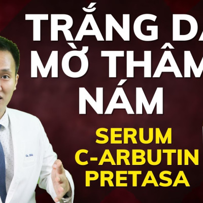 Serum Sáng da mờ thâm PRETASA vitamin C Arbutin Extra Serum - Hàng Chính Hãng