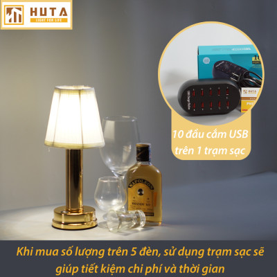 Đèn Bàn Led Quầy Bar HUTA Light For Life RESBED1 Cảm Ứng Điều Chỉnh Độ Sáng Tích Điện Trang Trí Phòng Ăn Nhà Hàng Quán Cà Phê Lounge