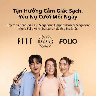 [Chính Hãng] Combo 3 Đầu Bàn Chải Điện Thay Thế Zenyum Sonic MỚI 2.0 - Công Nghệ Singapore - Đen