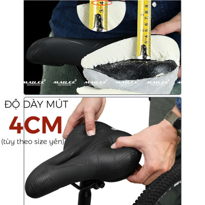 Đệm Yên Xe Đạp Mai Lee YF-11 Thoáng Khí Chống Sốc Êm Ái - Phụ Kiện Chất Lượng Cho Người Lớn Đạp Xe (3 size lựa chọn)