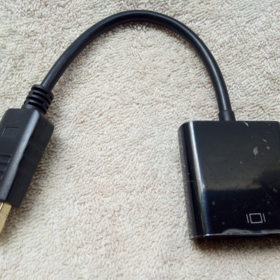 Cáp Chuyển đổi cổng Displayport ra cổng VGA dùng để kết nối máy tính với tivi, máy chiếu - Hàng chính hãng