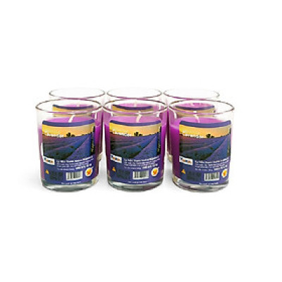 Hộp 6 ly nến thơm votive Eden Candle FTRAMART EDC0016 Lavender (Hương oải hương)