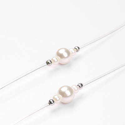 Dây đeo áo ngực dây áo con dây áo bra phối ngọc trai và hạt cườm độc đáo