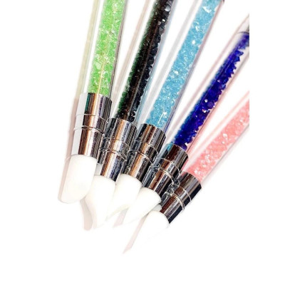 Bút Silicon Đa Năng 2 Đầu Nặn Hoa Nặn Thú Chà Tráng Gương Miết Sticker Nail Nữ Women